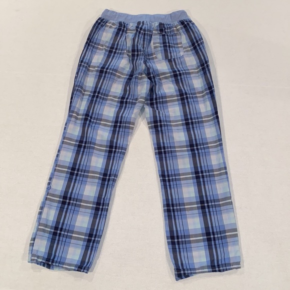 L.L Bean women’s blue and white plaid pull on cotton pants size small - Picture 8 of 10